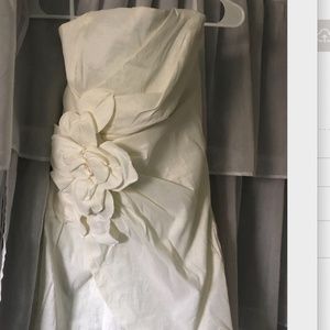 White Strapless Dress